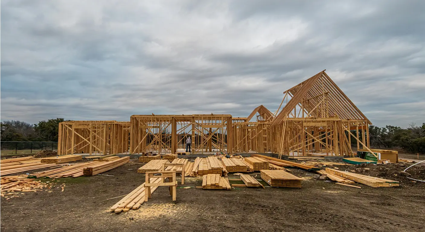 Lumber walls, floors, roof estimate for residential project