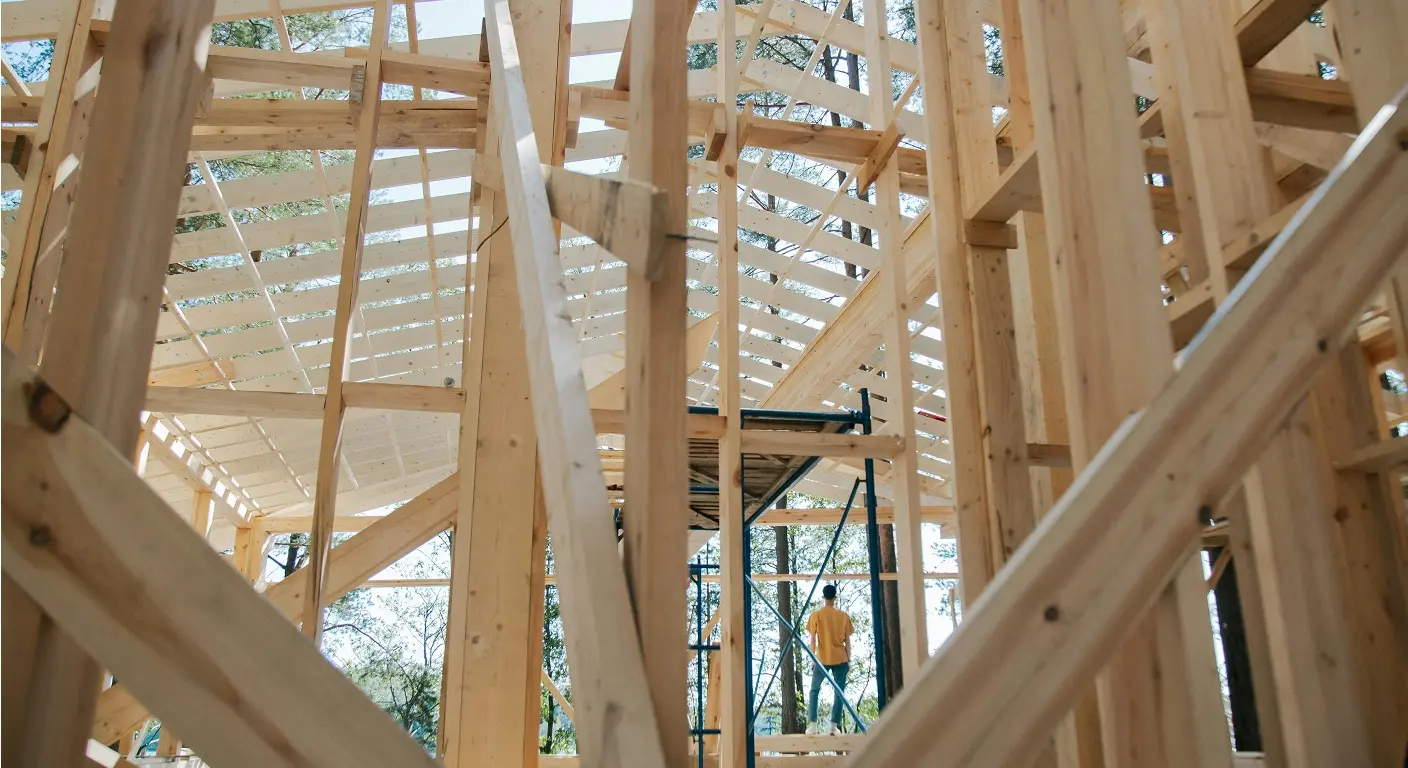 Wood carpentry estimate for construction project