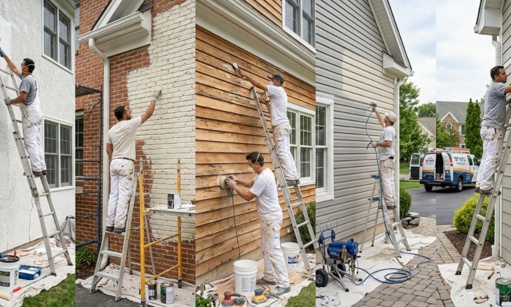 Exterior Painting Costs by Siding Material