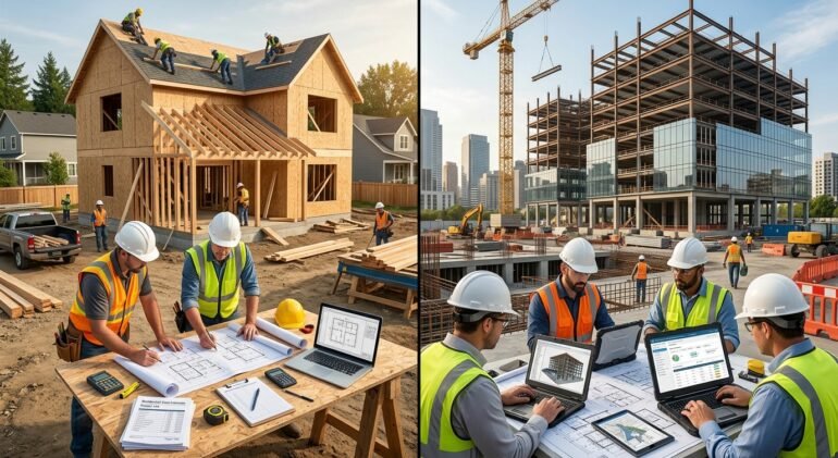 Residential vs. Commercial Construction Estimating: Key Differences
